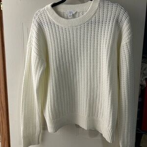Time and Tru Women's Ivory Knit Sweater